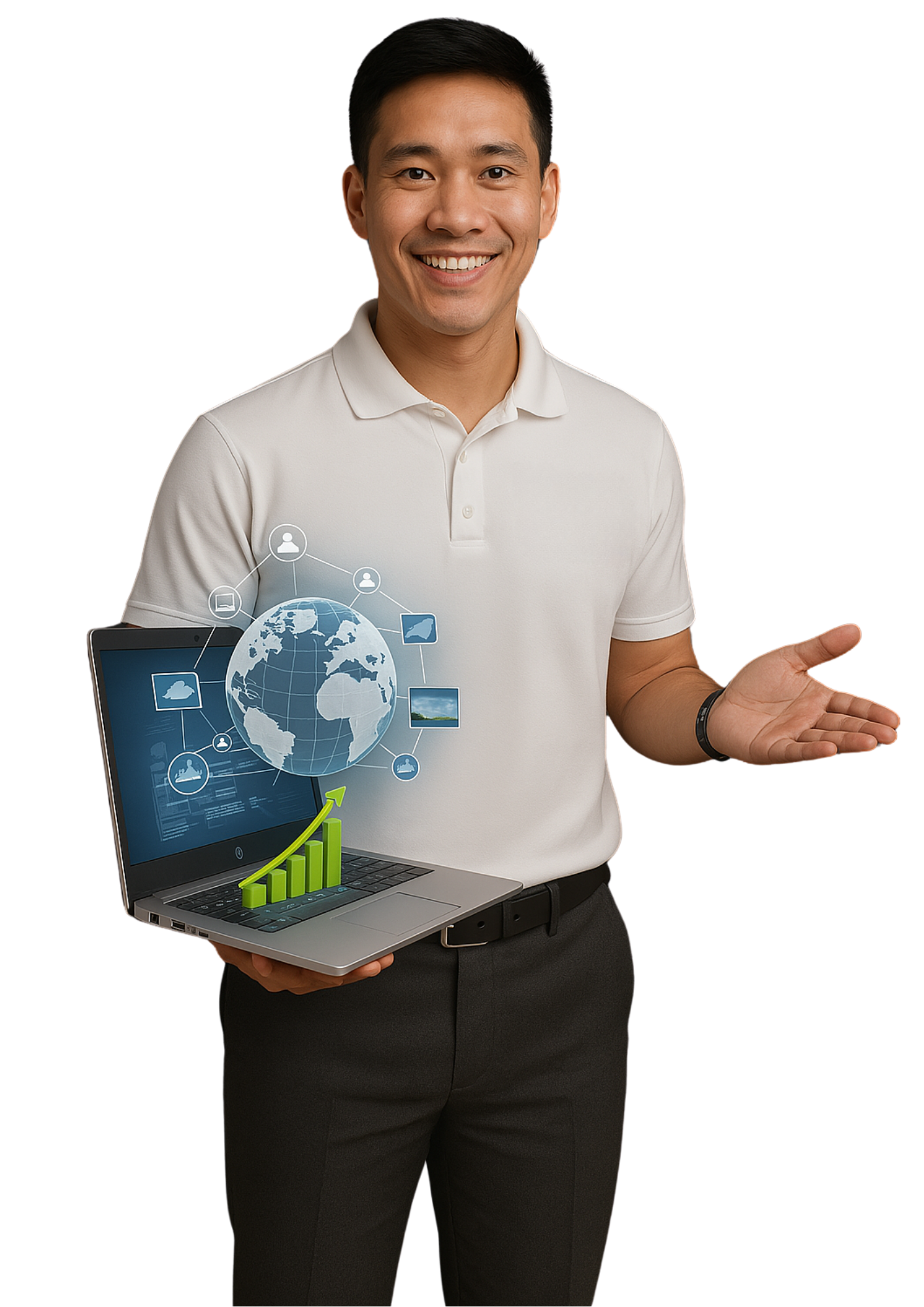 Profesional de TI de MACSA prestando soporte técnico